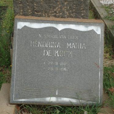 KOCK Hendrina Maria, de 1905-1967