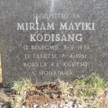 KODOSANG Miriam Mayiki 1939-1951