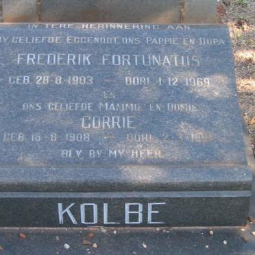 KOLBE Frederik Fortunatus 1903-1969 &amp; Corrie 1908-19??