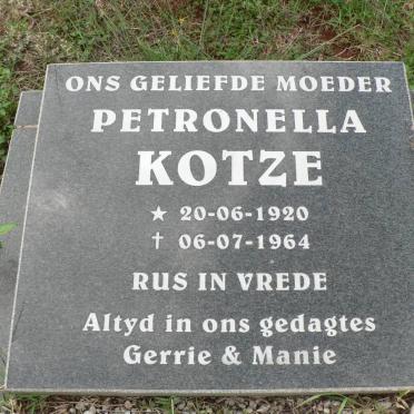 KOTZE Petronella 1920-1964