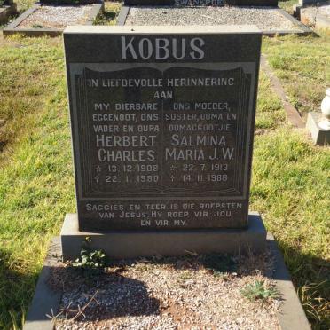 KOBUS Herbert Charles 1908-1980 &amp; Salmina Maria J.W. 1913-1988