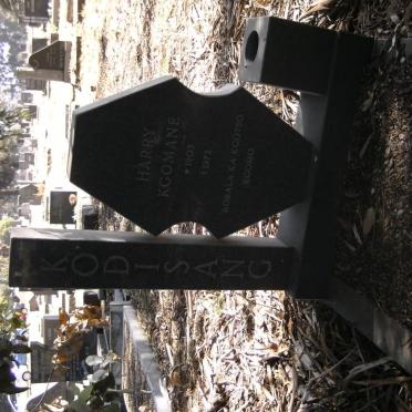KODISANG Harry Kgomane 1903-1972
