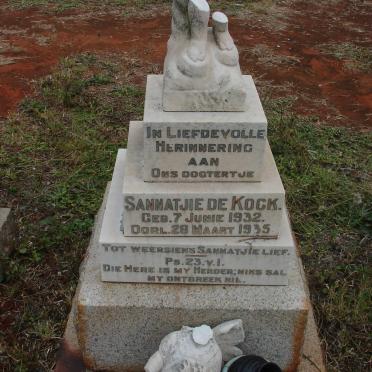 KOCK Sannatjie, de 1932-1935