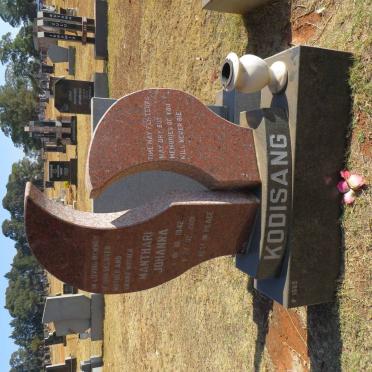 KODISANG Manthari Johanna 1942-2001