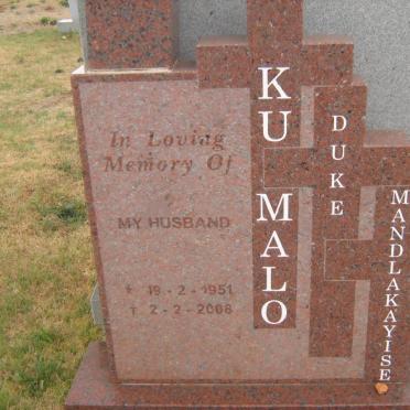 KUMALO Duke Mandlakayise 1951-2008