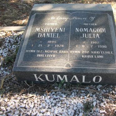 KUMALO Mshiyeni Daniel 1895-1976 &amp; Nomagodi Julia 1902-1990