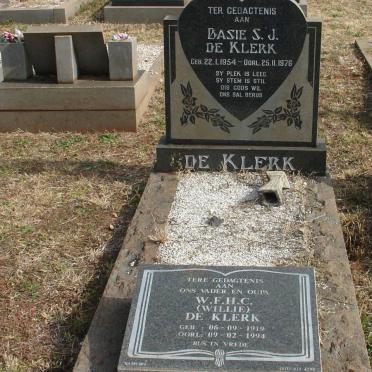 KLERK S.J., de 1954-1976 :: DE KLERK W.F.H.C. 1919-1994