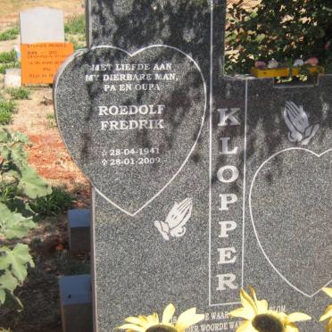 KLOPPER Roedolf Fredrik 1941-2009