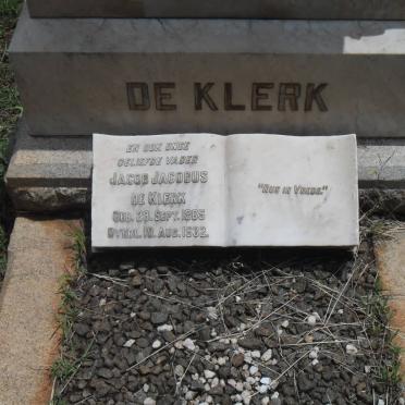 KLERK Jacob Jacobus, de 1865-1932 &amp; Elizabeth Johanna SNYMAN 1869-1932