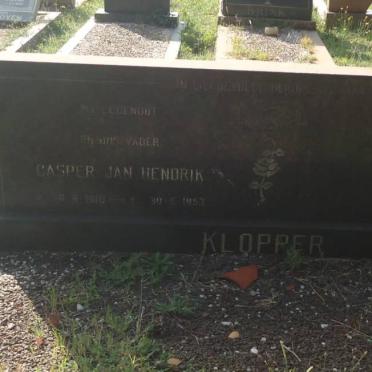 KLOPPER Casper Jan Hendrik 1910-1953