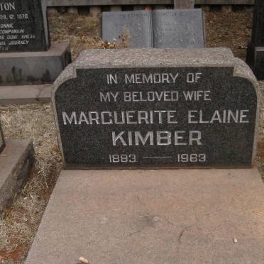 KIMBER Marguerite Elaine 1883-1963