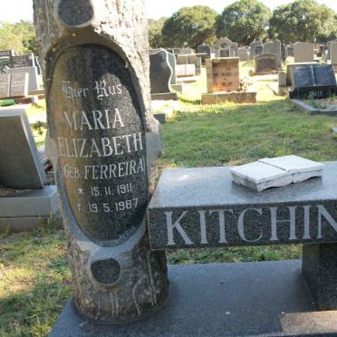 KITCHING Maria Elizabeth geb FERREIRA 1911-1987