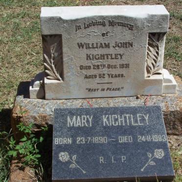 KIGHTLEY Willam John -1931 :: KIGHTLEY Mary 1890-1983