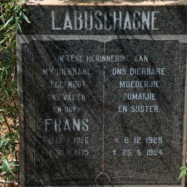 LABUSCHAGNE Frans 1926-1975 &amp; 1928-1994