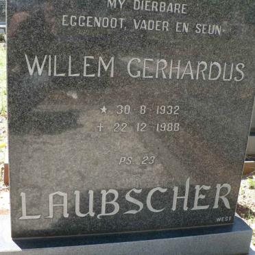LAUBSCHER Willem Gerhardus 1932-1988