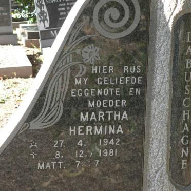 LABUSCHAGNE Martha Hermina 1942-1981