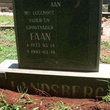 LANDSBERG Faan 1933-1992