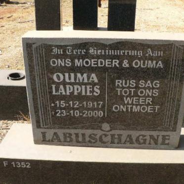 LABUSHAGNE Ouma Lappies 1917-2000