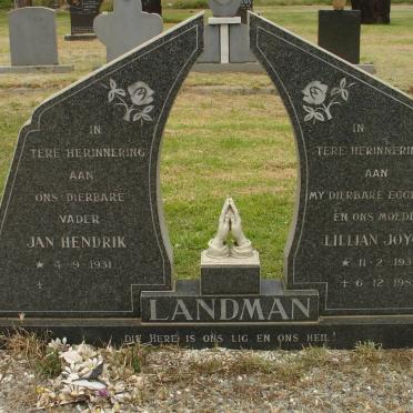 LANDMAN Jan Hendrik 1931- &amp; Lillian Joyce 1936-1989