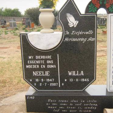 LABUSCHAGNE Willa 1945- &amp; Neelie 1947-2007