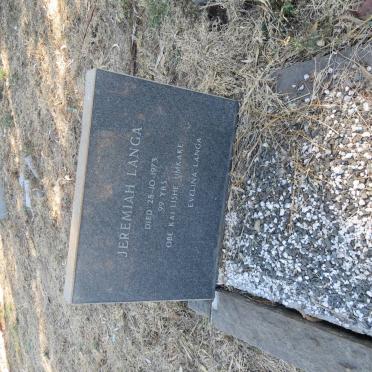 LANGA Jeremiah -1973