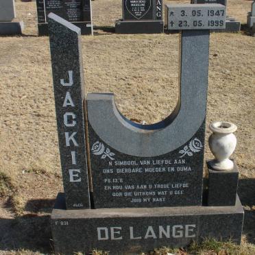 LANGE Jackie, de 1947-1999