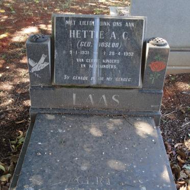 LAAS Gert Johannes 1928-1993 &amp; Hester A.C. VOSLOO 1931-1992