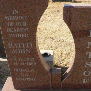 LENTSOE Batiti John 1932-1999