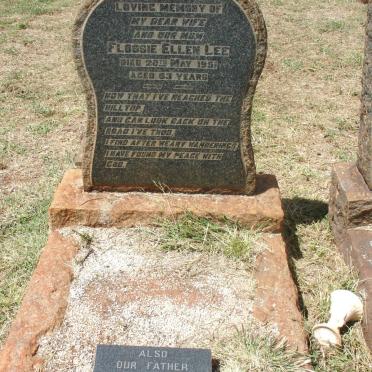 LEE Johnnie 1886-1953 &amp; Flossie Ellen -1951