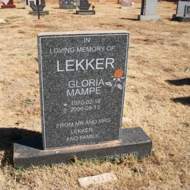 LEKKER Gloria Mampe 1970-2006