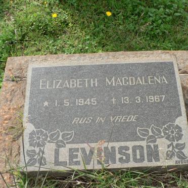 LEVINSON Elizabeth Magdalena 1945-1967