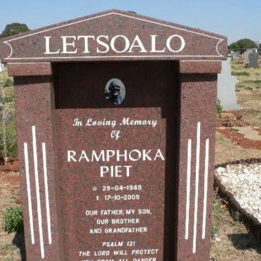 LETSOALO Ramphoka Piet 1948-2009