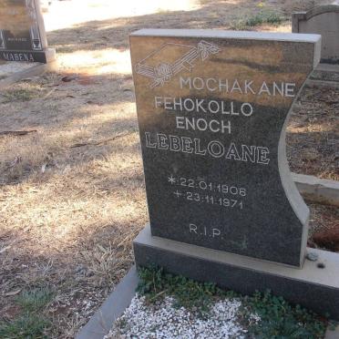 LEBELAONE Mochakane Fehokollo 1906-1971