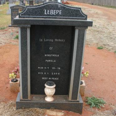 LEBEPE Nokuthula Pamela 1916-2006