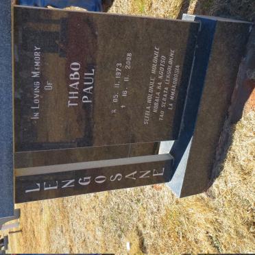 LENGOSANE Thabo Paul 1973-2008