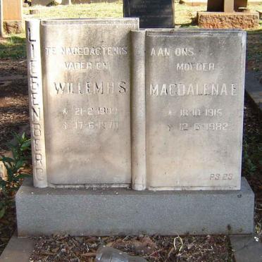 LIEBENBERG Willem H.S. 1909-1970 &amp; Magdalena E. 1915-1982