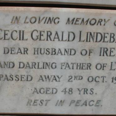 LINDEBAUM Cecil Gerald -1955