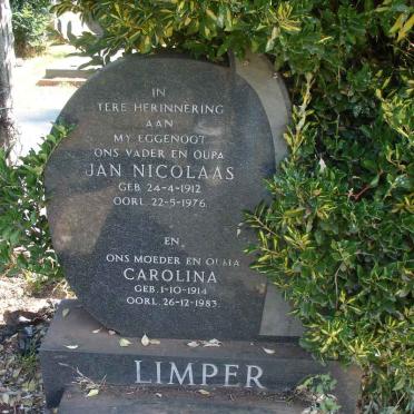 LIMPER Jan Nicolaas 1912-1976 &amp; Carolina 1914-1983