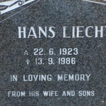 LIECHTI Hans 1923-1986