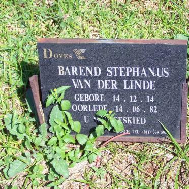 LINDE Barend Stephanus, van der 1914-1982 [14-82]