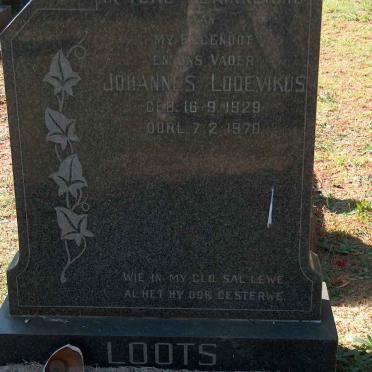 LOOTS Johannes Lodewikus 1929-1970