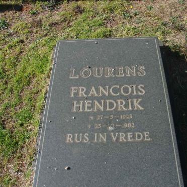 LOURENS Francois Hendrik 1923-1982