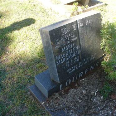 LOURENS Maria Magdalena Margarietha 1909-19?6