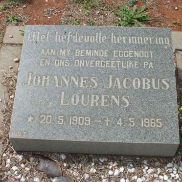 LOURENS Johannes Jacobus 1909-1965