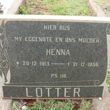 LOTTER Henna 1913-1956