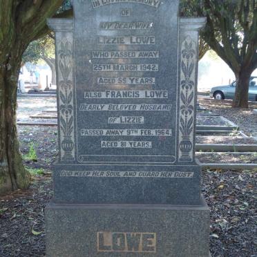 LOWE Francis -1964 &amp; Lizzie -1942
