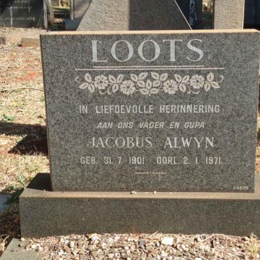 LOOTS Jacobus Alwyn 1901-1971