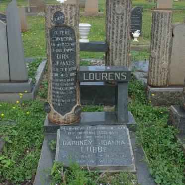 LOURENS Dirk Johannes 1929-1967 :: LUBBE Daphney Joanna 1960-1990