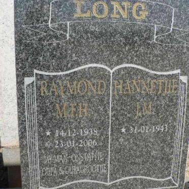 LONG M.F.H. 1938-2006 &amp; J.M. 1943-