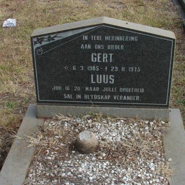 LUUS Gert 1905-1975